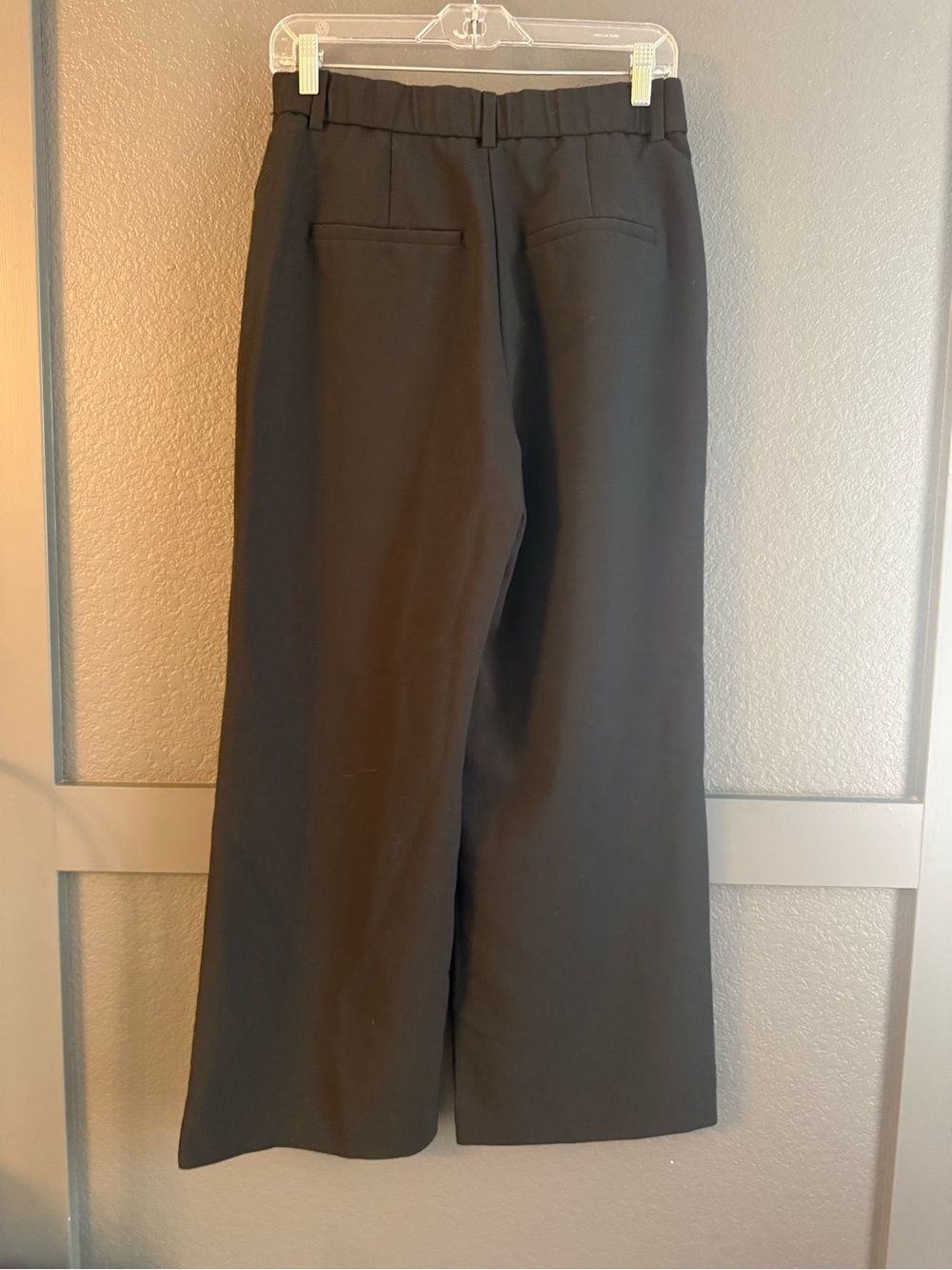 ABERCROMBIE • A&F Sloane Tailored wide leg pants trousers - black 29 short - Picture 7 of 8